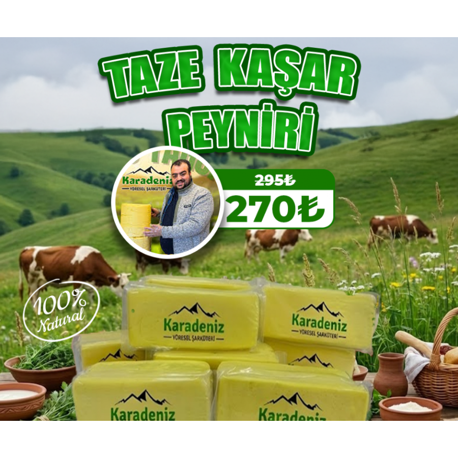 TAZE KAŞAR PEYNİRİ 10KG Kampanyası